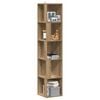 vidaXL Mobile Angolare Rovere Artigianale 33x33x165 cm in Truciolato
