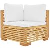vidaXL Set Divani da Giardino 6 pz con Cuscini Legno Massello di Teak