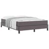 vidaXL Struttura del letto con materasso Grigio 160 x 200 cm Tessuto