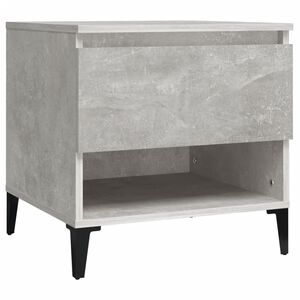 vidaXL Tavolino Grigio Cemento 50x46x50 cm in Legno Multistrato