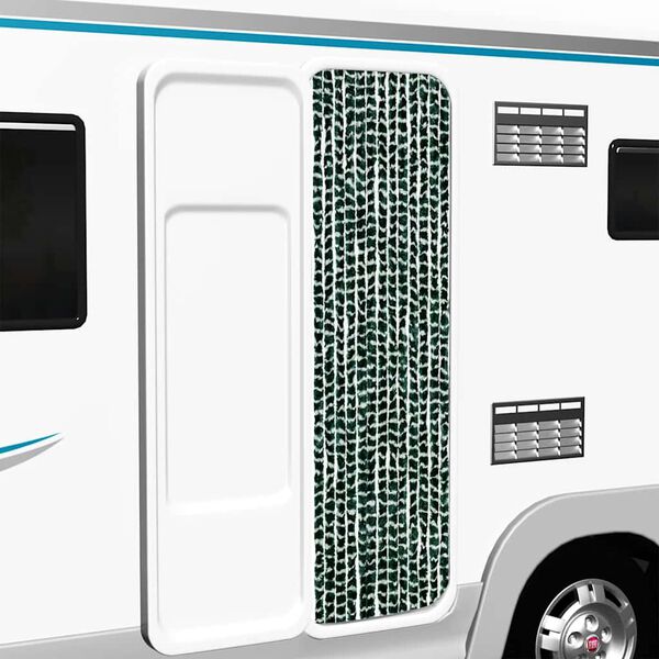 vidaXL Zanzariera Verde e Bianco 56x185 cm Ciniglia