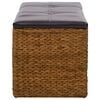 vidaXL Panca in Giunco con 2 Ceste 71x40x42 cm Marrone