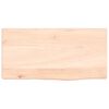 vidaXL Ripiano a Parete 40x20x2 cm Legno Massello Rovere Non Trattato