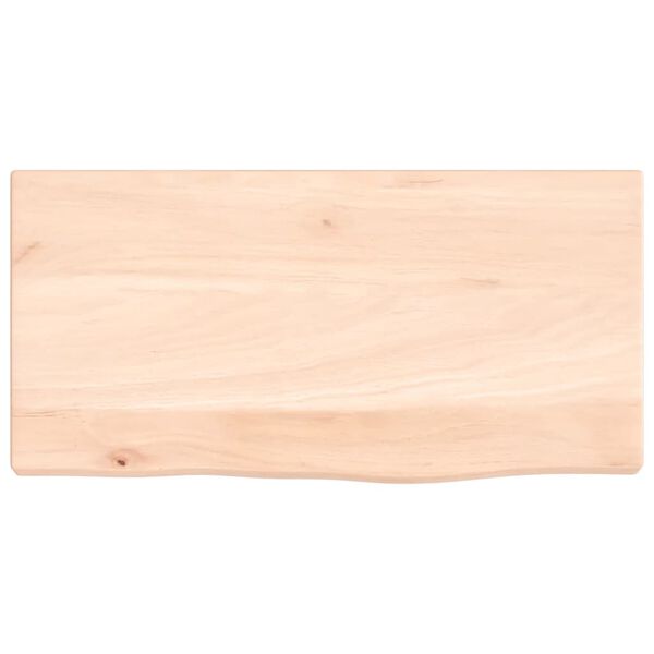vidaXL Ripiano a Parete 40x20x2 cm Legno Massello Rovere Non Trattato