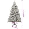 vidaXL Albero di Natale artificiale con 300 LED Verde e Bianco 300 cm