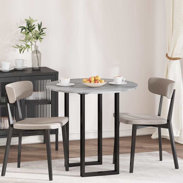 vidaXL Piano del tavolo Grigio sonoma 80 x 80 x 1,5 cm