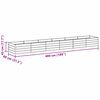 vidaXL Letto Rialzato Giardino 480x80x45 cm in Acciaio Zincato Argento