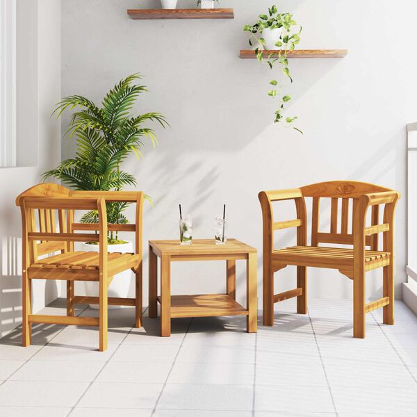 vidaXL Panchina Rosa Naturale 68,5 x 46 x 82,5 cm