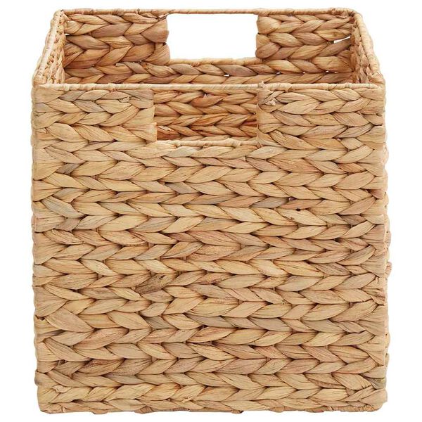 vidaXL Cesti per Stoccaggio 2 pcs Naturale 28 x 28 x 28 cm