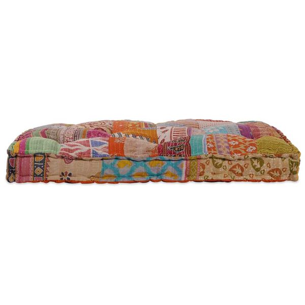 vidaXL Cuscino per Divano Multicolore 120 x 80 x 12 cm Tessuto