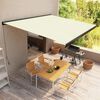 vidaXL Tenda a Cassonetto Manuale 400x300 cm Crema