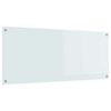 vidaXL Schienale da cucina Bianco 120 x 50 cm vetro temperato
