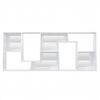 vidaXL Libreria Bianco Lucido 67x24x161 cm in Legno Multistrato