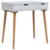 vidaxl Tavolo da Trucco FAUSKE Bianco 76 x 50 x 78 cm