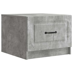 vidaXL Tavolino da salotto con cassetto Grigio Cemento 49 x 50 x 37 cm