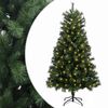 vidaXL Albero di Natale Artificiale con Rami Pieghevoli 150 cm 150 LED