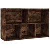 vidaXL Libreria/Credenza Rovere Fumo 50x25x80 cm in Legno Multistrato