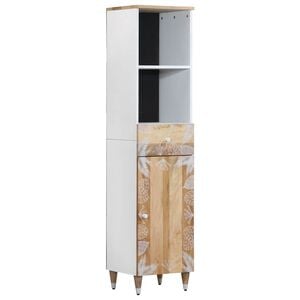 vidaXL Mobile da Bagno 38x33,5x160 cm in Legno Massello di Mango