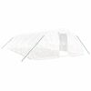 vidaXL Serra con Telaio in Acciaio Bianco 50 m&sup2; 10x5x2,3 m