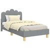 vidaXL Struttura letto bambini con testata Grigio Chiaro 80 x 160 cm