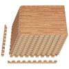 vidaXL Tappetino per piscina 12 pz legno 4,32 m&sup2; Schiuma EVA