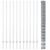 vidaXL Recinzione con Posto Argento 1,6 x 25 m Acciaio