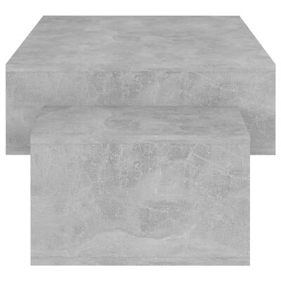 vidaXL Tavolino da Salotto Grigio Cemento 105x55x32 cm in Truciolato