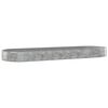 vidaXL Letto Giardino Acciaio Zincato 450x140x36 cm Argento