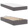vidaXL Struttura letto con materasso con materasso 2 pcs Grigio PVC