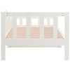 vidaXL Dormeuse senza Materasso Bianca 80x200 cm Legno Massello Pino