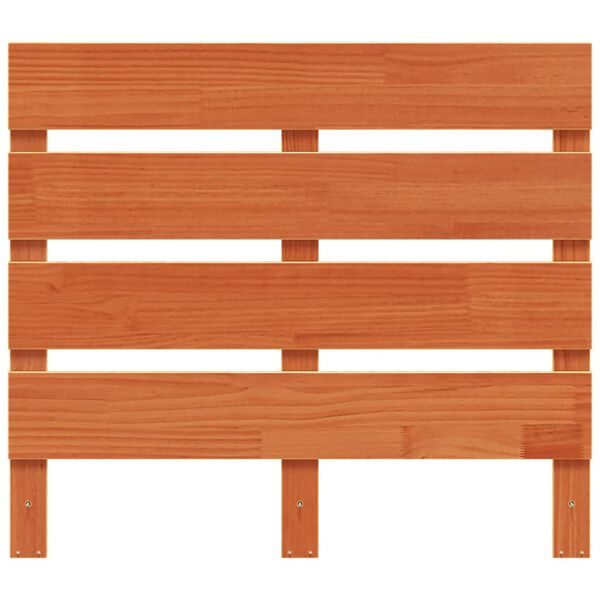vidaXL Testiera Marrone Cera 90 cm in Legno Massello di Pino
