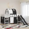 vidaXL Struttura del letto loft per bambini Bianco e Nero 80 x 200 cm