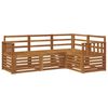vidaXL Set divani 4 pcs Naturale Legno di Acacia Massello