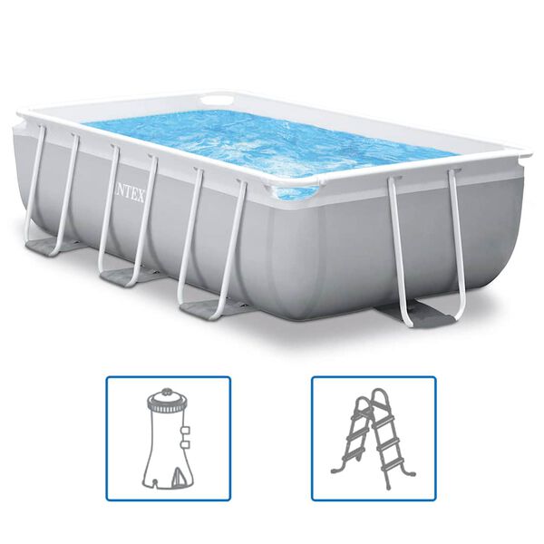 Intex Set Piscina Prism Frame Rettangolare 300x175x80 cm