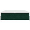 vidaXL Struttura Letto Pouf con Materassi 180x200 cm Velluto