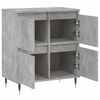 vidaXL Credenza Grigio Cemento 60x35x70 cm in Legno Multistrato
