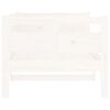 vidaXL Dormeuse Bianca in Legno Massello di Pino 80x200 cm