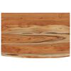 vidaXL Mensola a Muro 60x40x2,5cm Rettangolare Legno Acacia Bordi Vivi