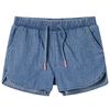 vidaXL Pantaloncini da Bambino Blu Denim 116