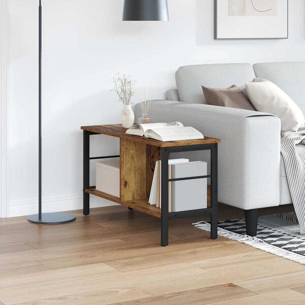 vidaXL Libreria Legno vecchio 82 x 32 x 47 cm Legno multistrato