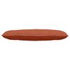 vidaXL Cuscino per Schiena Rosso Arancio 120 x 50 cm Tessuto in Cords