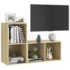 vidaXL Mobili TV 2 pz Rovere Sonoma 72x35x36,5 cm in Legno Multistrato