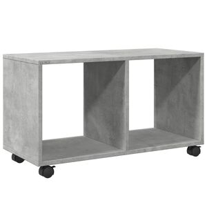 vidaXL Mobiletto con Ruote Grigio Cemento 72x33x42,5 cm in Truciolato