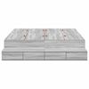 vidaXL Struttura letto con contenitore Grigio Sonoma 160 cm