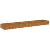 vidaXL Fioriera Rialzata da Giardino 482x100x36 cm in Acciaio Corten