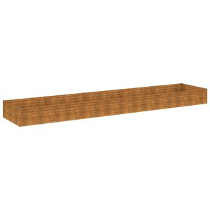 vidaXL Fioriera Rialzata da Giardino 482x100x36 cm in Acciaio Corten