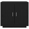 vidaXL Credenza Rovere Nero 80 x 40 x 75 cm Legno multistrato