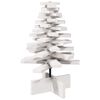 vidaXL Albero di Natale Decorativo Bianco 60 cm Legno Massello di Pino
