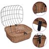 vidaXL Cestino Anteriore Bici con Copertura 50x45x35cm Salice Naturale