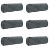 vidaXL Coperte da Pile 6 pz Grigio scuro 280 x 210 cm 4.88 Panno